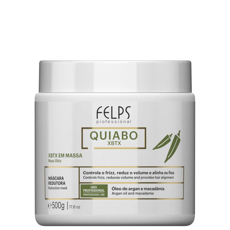 FELPS QUIABO XBTX MASCARA REDUTORA DE VOLUME EM MASSA 500G
