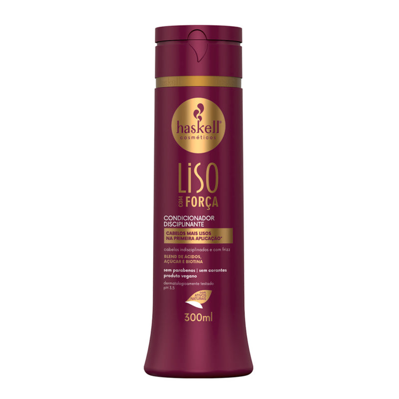 CONDICIONADOR LISO COM FORCA 300ML HASKELL