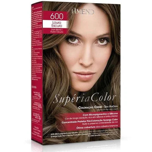 COLORACAO SEM AMONIA 600 LOURO ESCURO AMEND SUPERIA COLOR